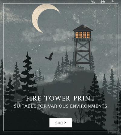 FIRE TOWER PRINT