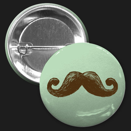 Mustache Button (Green)