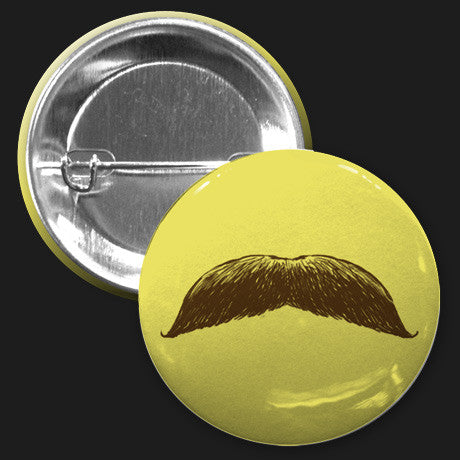 Mustache Button (Yellow)