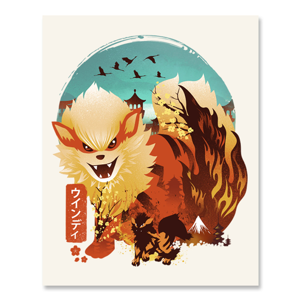 Ukiyo-e Arcanine Print