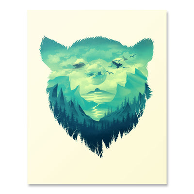 Bear Landscape Print