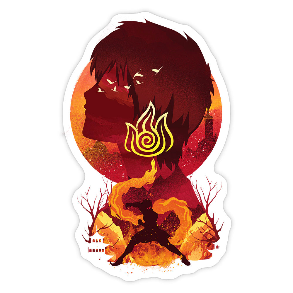 Ukiyo Firebender Sticker
