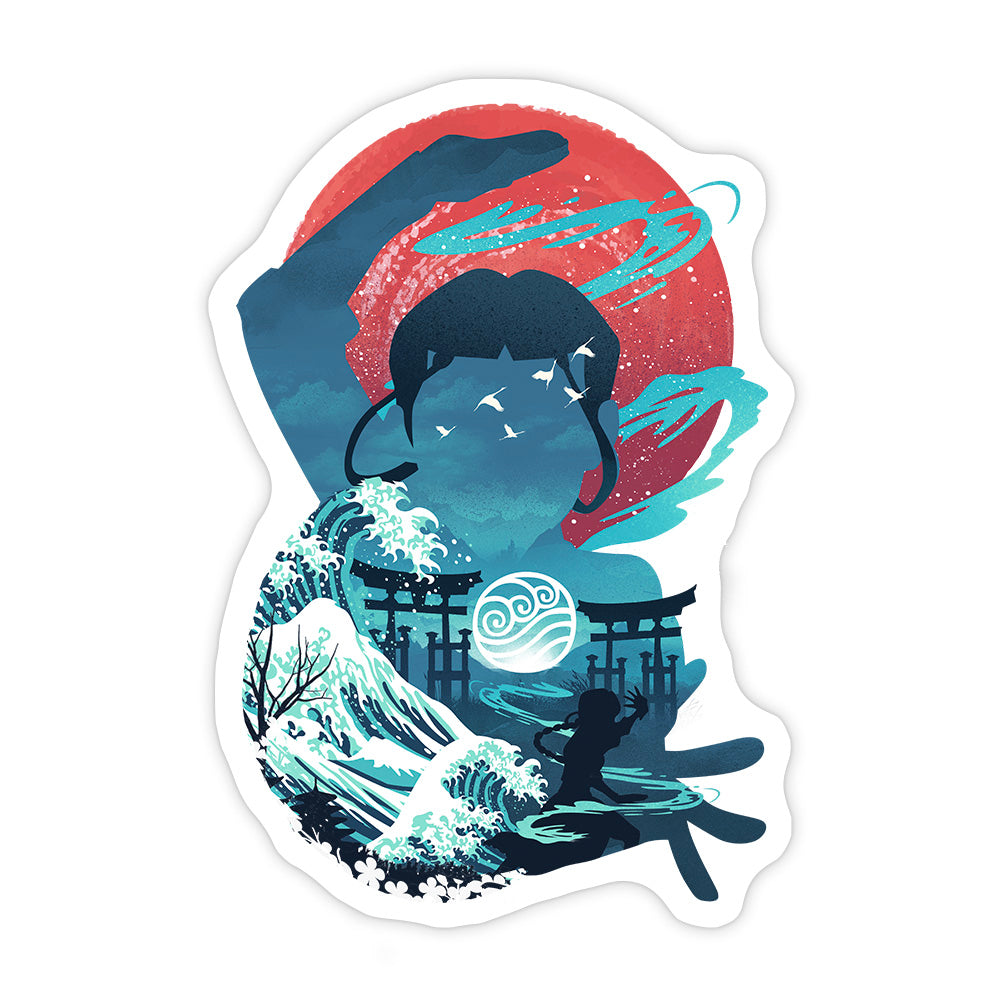 Ukiyo Waterbender Sticker