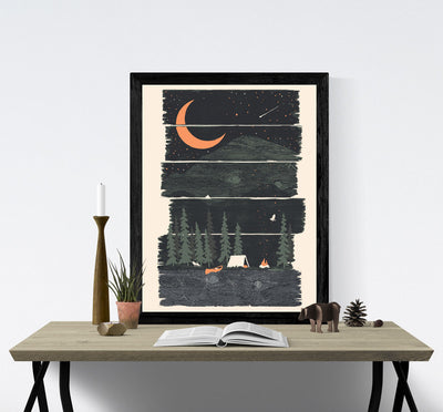I Wish I Was Camping Print