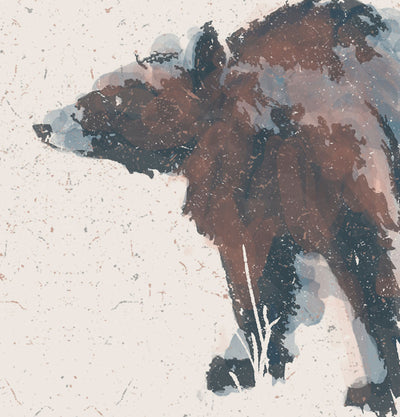 Bear in the Wild Print