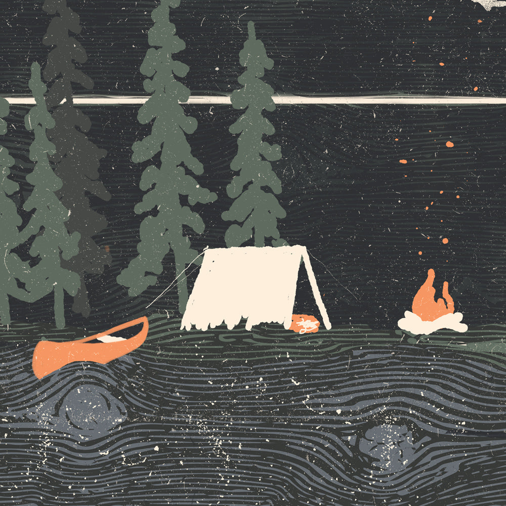 I Wish I Was Camping Print