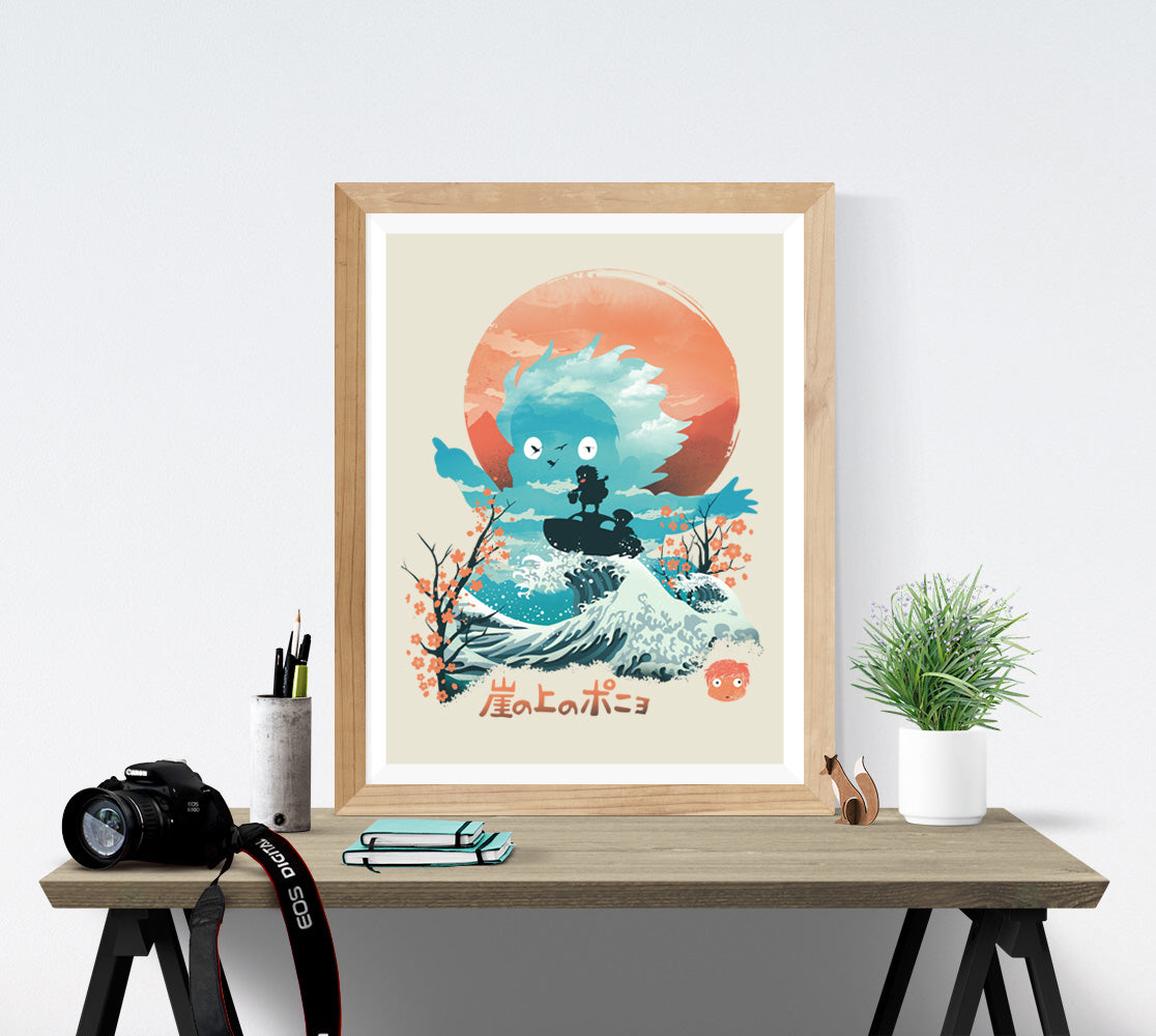 Ukiyo-e Goldfish Print