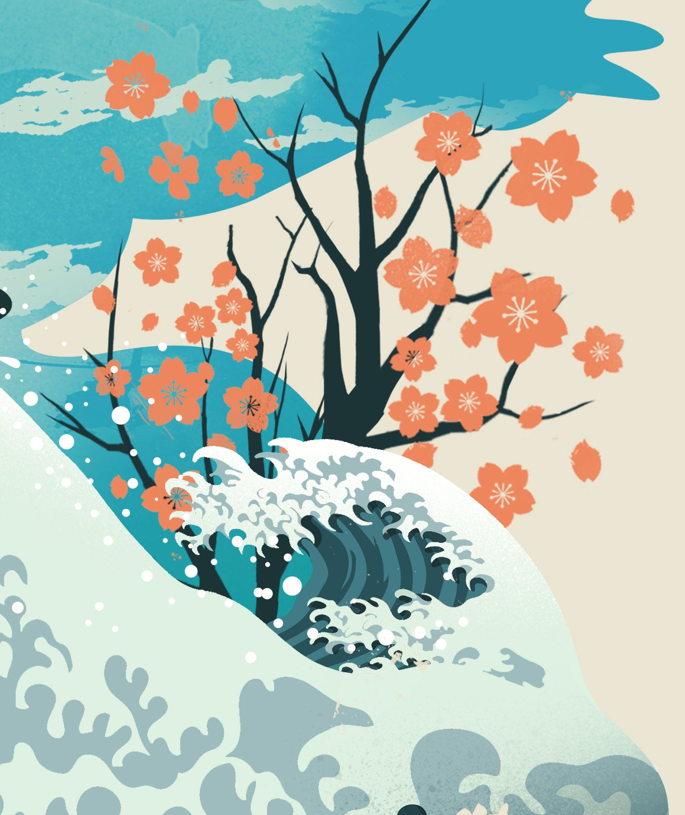 Ukiyo-e Goldfish Print