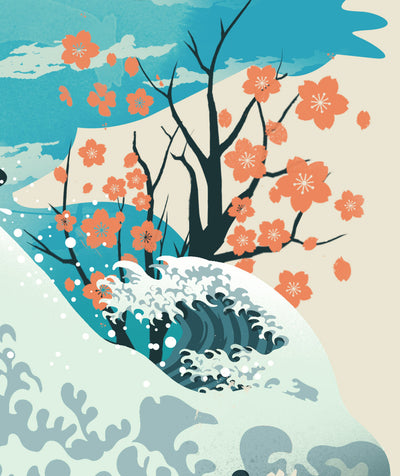 Ukiyo-e Goldfish Print