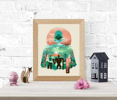 Ukiyo-e Sky Castle Print