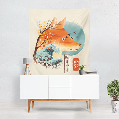 Japanese Fox Tapestry