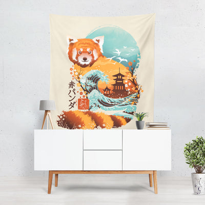 Japanese Red Panda Tapestry