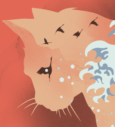 Ukiyo-e Cat Print