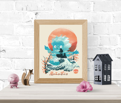 Ukiyo-e Goldfish Print