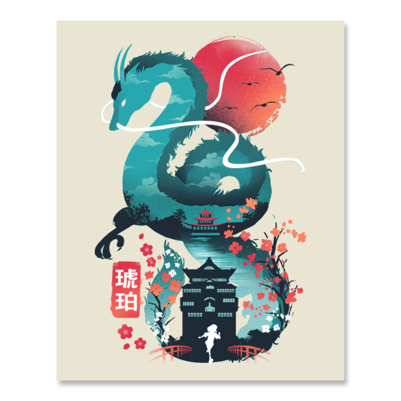 Ukiyo-e Dragon Print