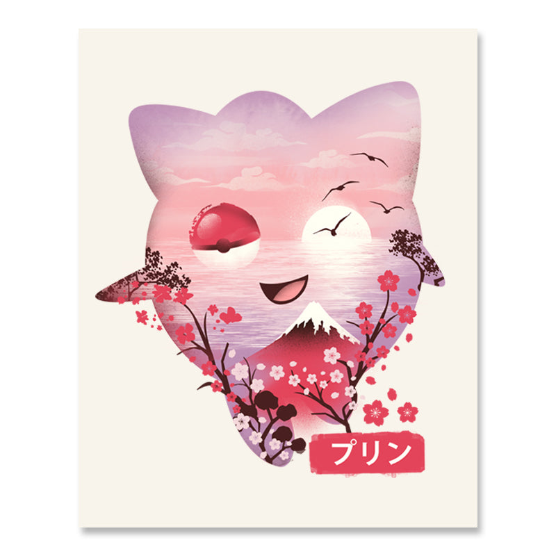 Ukiyo-e JigglyPuff Print