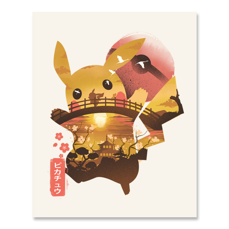Ukiyo-e Pika Print