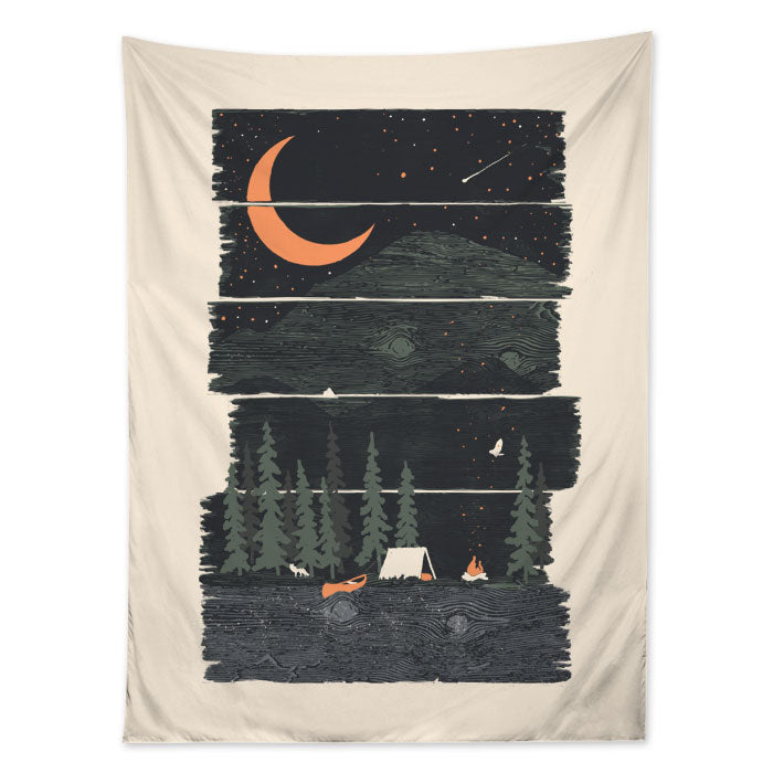 I Wish I Was Camping Tapestry