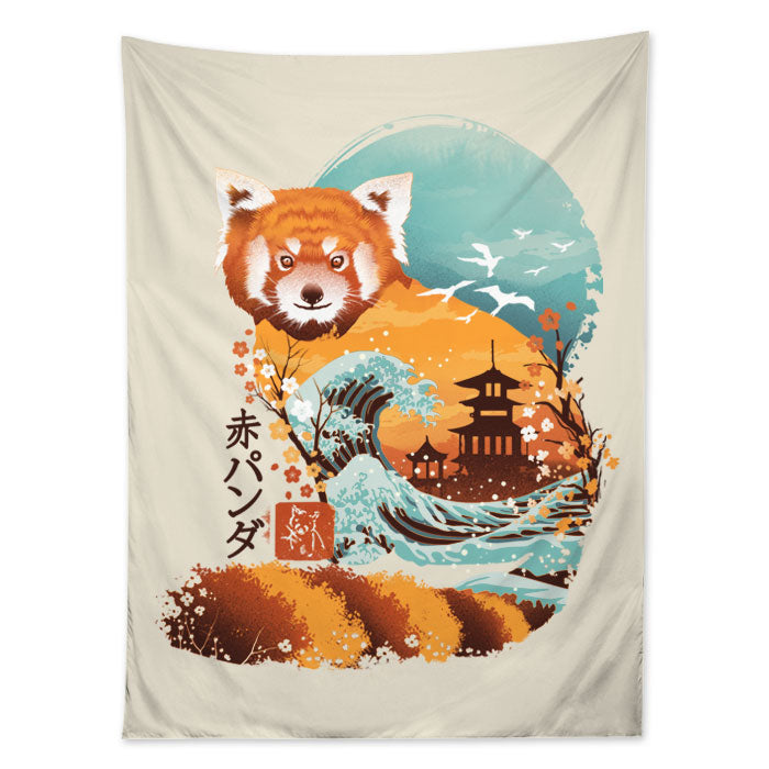 Japanese Red Panda Tapestry