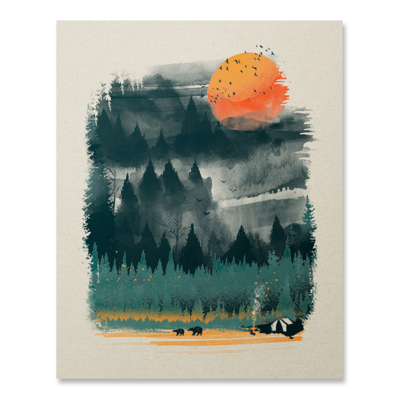 Wilderness Camp Print