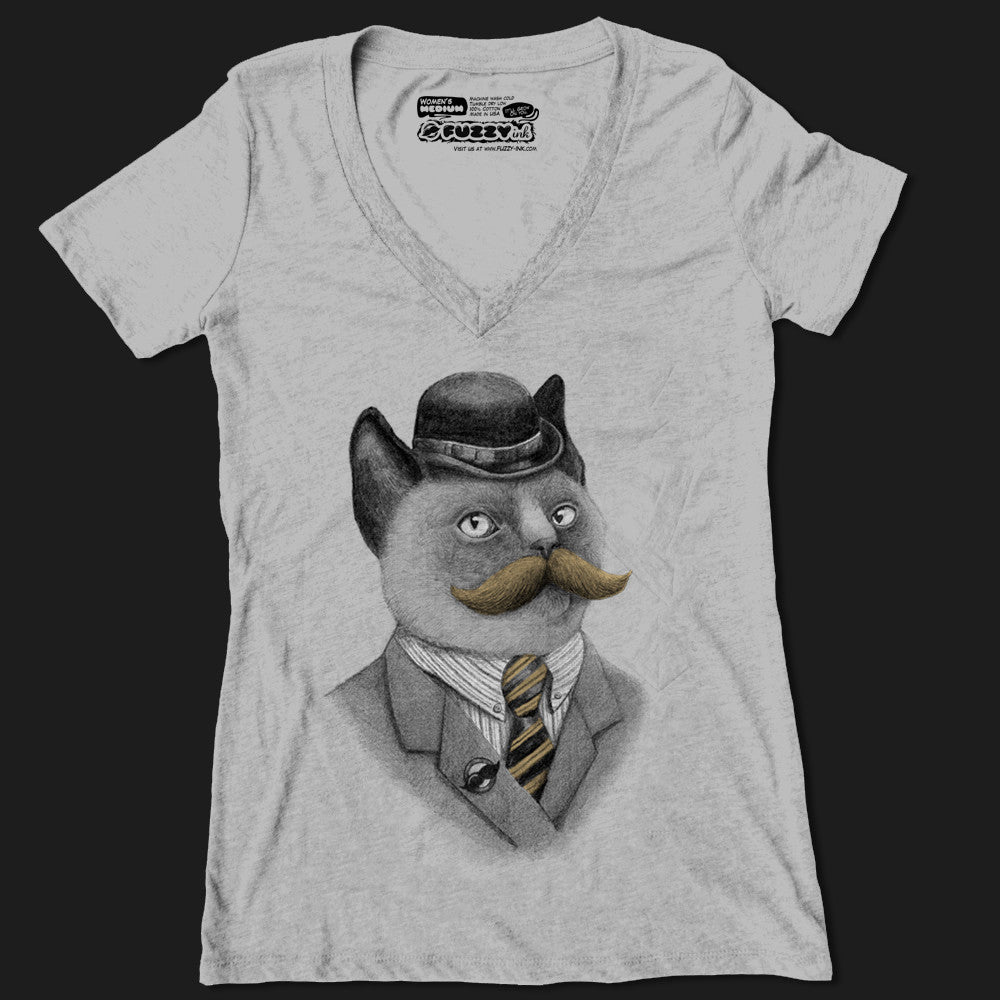 Monsieur Pussy Cat V-Neck